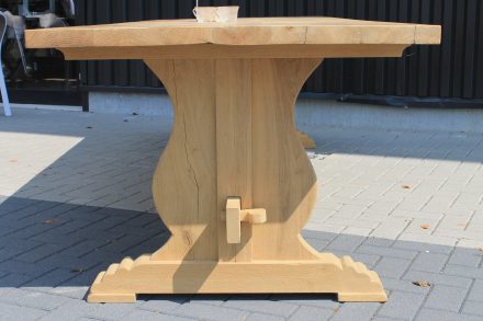 Eiken onderstel tafel deco poot